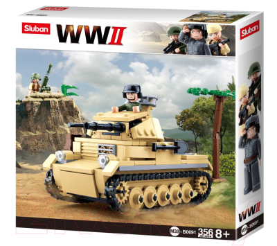 Конструктор Sluban Танк с фигурками / M38-B0691 - фото