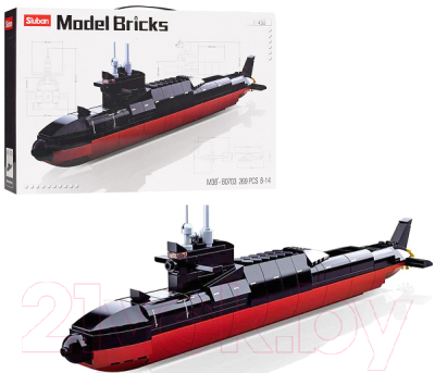 Конструктор Sluban Подводная лодка / M38-B0703