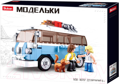 Конструктор Sluban Машинка с фигурками / M38-B0707 - фото