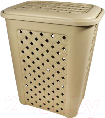 Корзина для белья Эльфпласт Виола EP205 (50л, бежевый) - фото