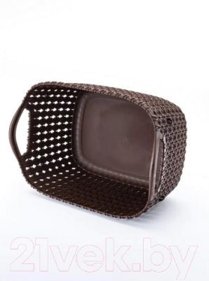 Корзина Эльфпласт Paola EP464 (3л, коричневый)