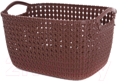 Корзина Эльфпласт Paola EP466 (19л, коричневый) - фото