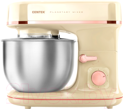 Миксер стационарный Centek CT-1139 (бежевый/хром) - фото