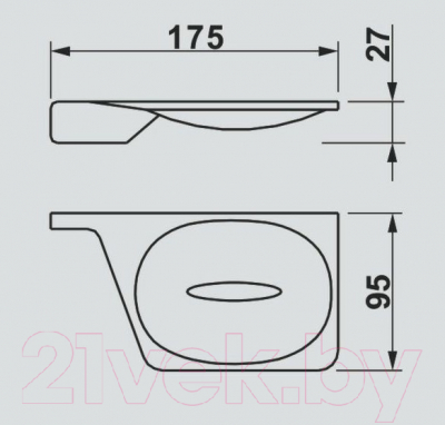 Мыльница Art&Max Gina AM-G-2734
