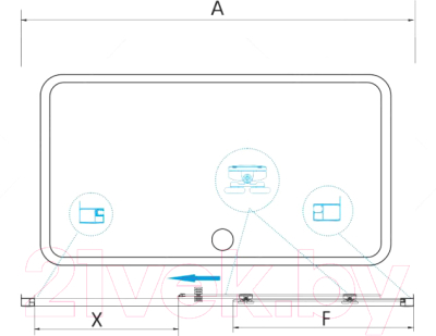 Душевая дверь RGW CL-14 B / 32091410-14