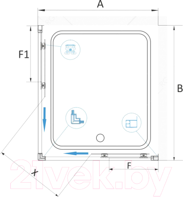 Душевой уголок RGW CL-34 B / 32093400-14