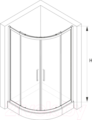 Душевой уголок RGW CL-54 B / 32095400-14