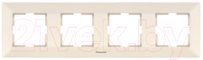Рамка для выключателей и розеток Panasonic Arkedia WMTF08042BG-BY - фото