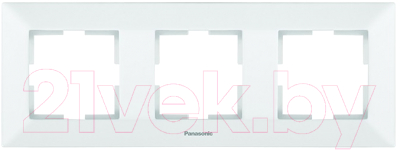 Рамка для выключателей и розеток Panasonic Arkedia WMTF08032WH-BY - фото