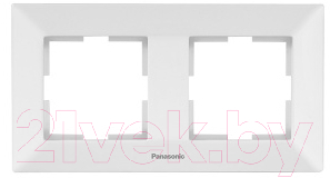 Рамка для выключателей и розеток Panasonic Arkedia WMTF08022WH-BY - фото