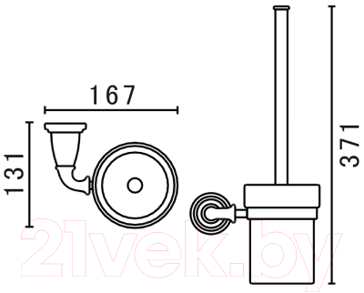 Ершик для унитаза Art&Max Bianchi AM-E-2608-Br