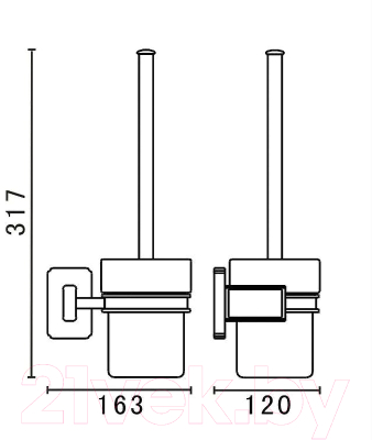 Ершик для унитаза Art&Max Gotico AM-E-4881AQ