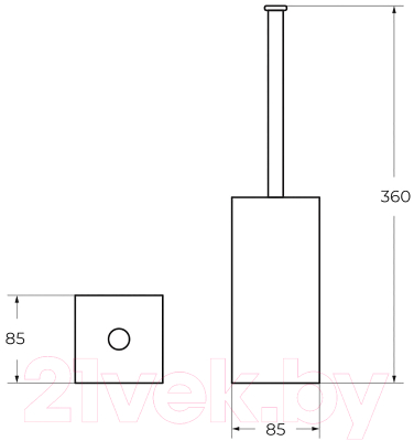 Ершик для унитаза Art&Max Platino AM-E-D002AL