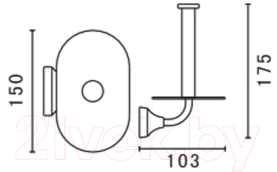 Держатель для туалетной бумаги Art&Max Ovale AM-E-4083 