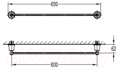 Держатель для полотенца Art&Max Liberty AM-F-8981