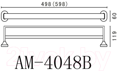 Держатель для полотенца Art&Max Ovale AM-4048B