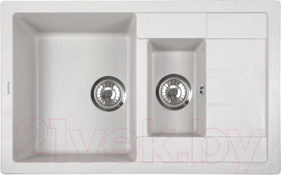 Мойка кухонная ZORG Luka 107 (серый жемчуг) - фото