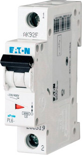 Выключатель автоматический Eaton PL6-B16/1 1P 16A B 6kA / 286521