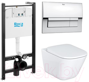 Унитаз подвесной с инсталляцией Roca The Gap 7893104100 - фото
