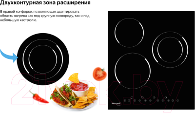 Электрическая варочная панель Weissgauff HVF431B
