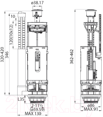 Арматура Iddis F012400-02K