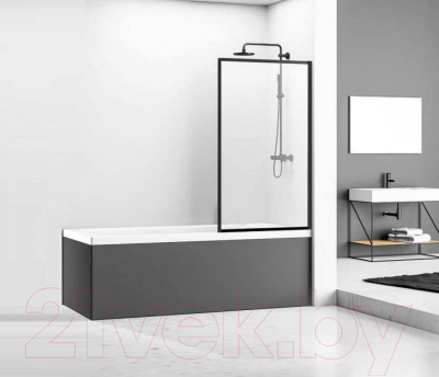 Стеклянная шторка для ванны REA Lagos 70 / REA-K7632