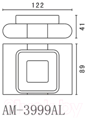 Мыльница Art&Max Platino AM-E-3999AL