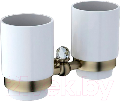 Стакан для зубной щетки и пасты Art&Max Antic Crystal AM-E-2688SJ-Br - фото