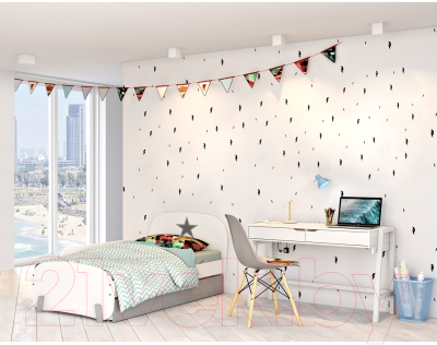 Письменный стол Polini Kids Mirum 1440 (белый)