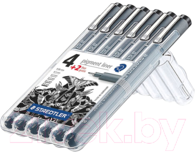 Набор лайнеров Staedtler Пигмент Лайнер 308 SB6P