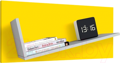 Полка Polini Kids Mirum 5Y 800 (серый/желтый) - фото