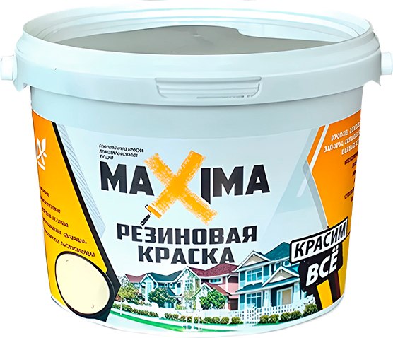 Краска MaXima резиновая №111 Уголь - фото