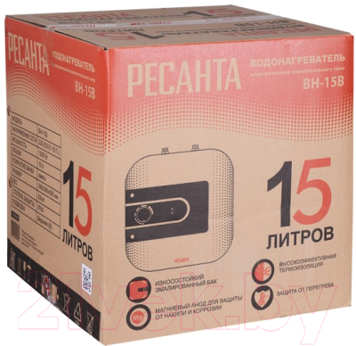 Накопительный водонагреватель Ресанта ВН-15В (74/5/6)