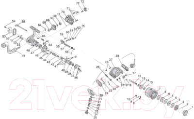 Катушка безынерционная Ryobi Excia 2000