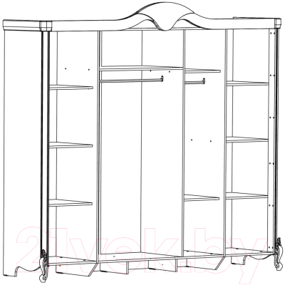 Комплект мебели для спальни ФорестДекоГрупп Инесса-5С (жемчуг)