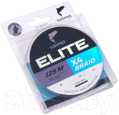 Леска плетеная Salmo Elite x4 Braid Dark Gray 125/008 / 4950-008 - фото