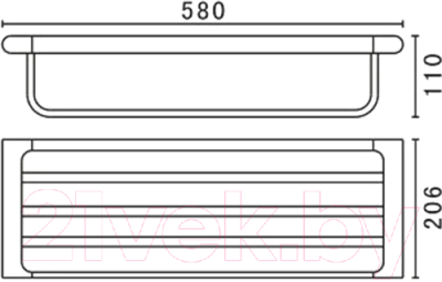Полка для ванной Art&Max Platino AM-E-3922AL