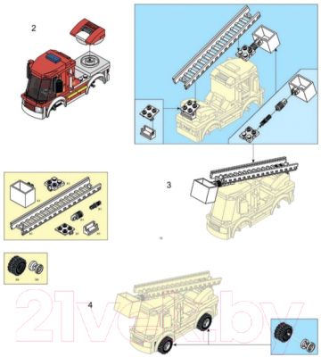 Конструктор Sluban Пожарная машина / M38-B0632