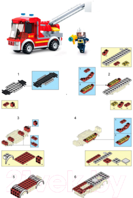 Конструктор Sluban Пожарная машина / M38-B0632