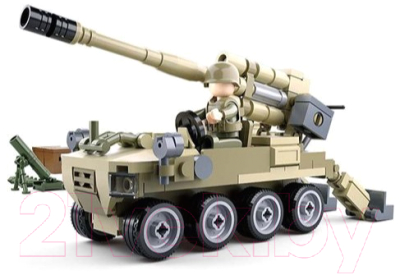 Конструктор Sluban Танк с фигуркой / M38-B0751