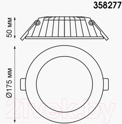 Точечный светильник Novotech Gesso 358277