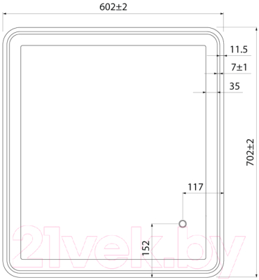 Зеркало IDDIS Cloud CLO6000i98