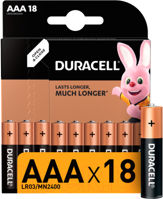 Комплект батареек Duracell Basic LR03 - фото