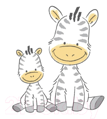 Детская накладка на унитаз Maltex Зебра / 6181 (розовый)