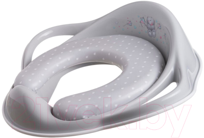 Детская накладка на унитаз Maltex Мишка / 6167 (серый/белый) - фото