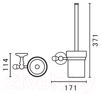 Ершик для унитаза Art&Max Antic AM-E-2681Q