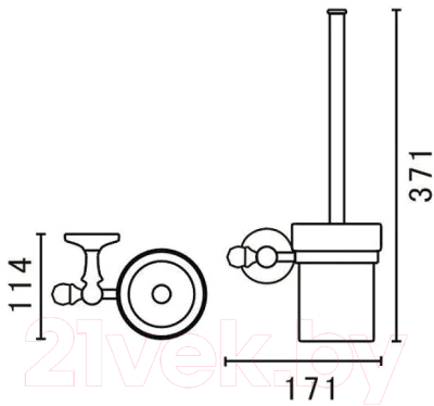 Ершик для унитаза Art&Max Antic Crystal AM-E-2681SJ-Do