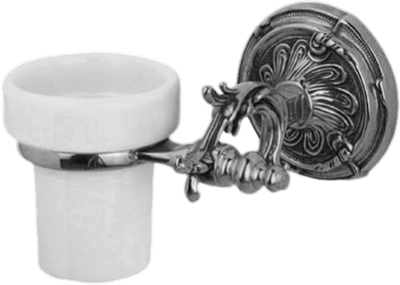 Стакан для зубной щетки и пасты Art&Max Barocco AM-1787-Cr  - фото