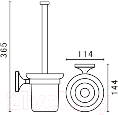 Ершик для унитаза Art&Max Bohemia AM-E-4281-Br