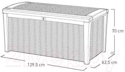 Ящик для хранения уличный Keter Borneo / 17198682